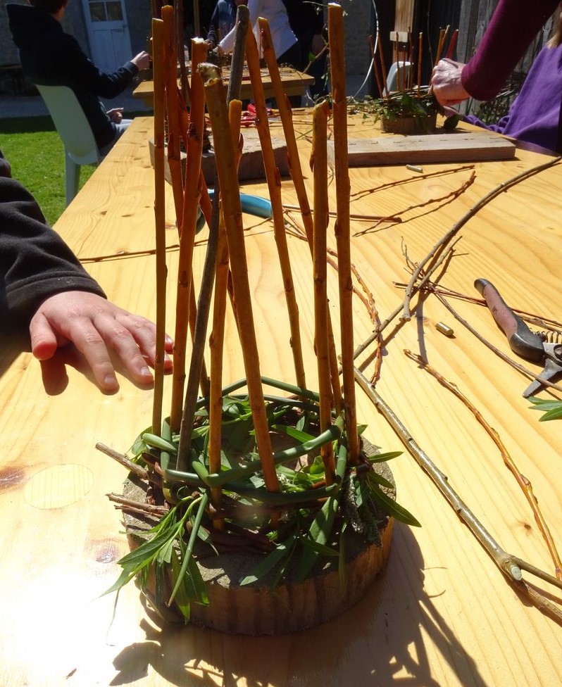 fabrication d'un lampion en osier 