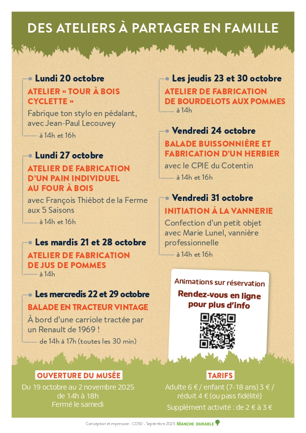 verso du flyer automne en fête